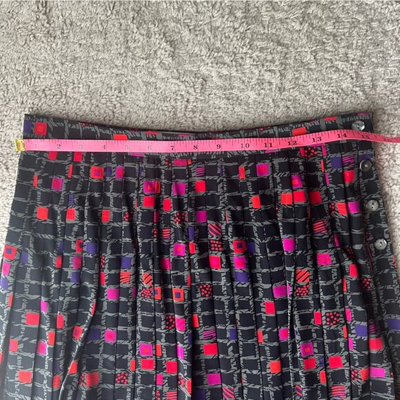Jaeger Vintage Skirt Set - Size 14 - Black, Red, Purple, Pink - Picture 6 of 11